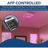 Broan-NuTone FG800RGBS Genuine Replacement Cover (Bath Fan Not Included) with ChromaComfort LED Light and Sensonic Bluetooth Speaker, Fits Select Bathroom Fan Models(LED Cover/Grille)