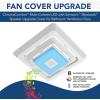 Broan-NuTone FG800RGBS Genuine Replacement Cover (Bath Fan Not Included) with ChromaComfort LED Light and Sensonic Bluetooth Speaker, Fits Select Bathroom Fan Models(Bluetooth LED Cover/Grille)