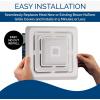 Broan-NuTone FG800SPK Bluetooth Speaker Bathroom Exhaust Grille Cover with LED Light,