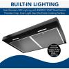 Broan-NuTone MTR1303WW Mantra 30-Inch 350 MAX Blower CFM 1.5 Sones White Range Hood(Black)