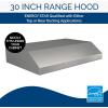 Broan-NuTone MTR1303WW Mantra 30-Inch 350 MAX Blower CFM 1.5 Sones White Range Hood(Stainless Steel)