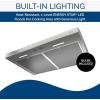 Broan-NuTone MTR1303WW Mantra 30-Inch 350 MAX Blower CFM 1.5 Sones White Range Hood(Stainless Steel)