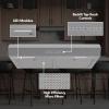 Broan-NuTone MTR2303SS Mantra 30-Inch 350 MAX Blower CFM 1.5 Sones Stainless Steel Range Hood