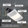 Broan-NuTone Non-Lit PowerHeat Bathroom Exhaust Fan and Heater, 80 CFM, 1.5 Sones, White(110 CFM)