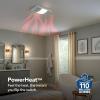 Broan-NuTone Non-Lit PowerHeat Bathroom Exhaust Fan and Heater, 80 CFM, 1.5 Sones, White(80 CFM)