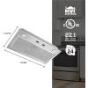 Broan-NuTone PM300SS Custom Power Pack Range Hood Insert with 2-Speed Exhaust Fan and Light, 300 Max Blower CFM, Stainless Steel, 21-Inch Built(21-Inch)