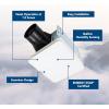 Broan-NuTone® Roomside Series Humidity Sensing Bathroom Exhaust Fan w/LED Light, 80 CFM, ENERGY STAR®(Unlit)