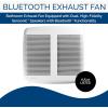 Broan-NuTone SPK110 Bluetooth Speaker Ventilation Fan, ENERGY STAR Certified, 110 CFM, 1.0 Sones, White