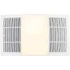 Broan-NuTone FG110HBS Heater Upgrade Grille with Dimmable LED and Color Adjustable CCT Lighting Bath Fan Exhaust Cover, 110 CFM, White(80 CFM)