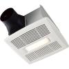 Broan-Nutone AE80BL InVent Series Single-Speed Fan with LED Light, Ceiling Room-Side Installation Bathroom Exhaust Fan, ENERGY STAR Certified, 0.7 Sones, , White , 80 CFM 0.7 Sones(80 CFM .7 Sones)