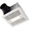 Broan-Nutone AE80BL InVent Series Single-Speed Fan with LED Light, Ceiling Room-Side Installation Bathroom Exhaust Fan, ENERGY STAR Certified, 0.7 Sones, , White , 80 CFM 0.7 Sones(110 CFM 1.0 Sones)