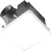 EVOLVE Premium Bathroom Exhaust Fan w/Light and Continuous Run, 50-80-110 Selectable CFM(Lit)