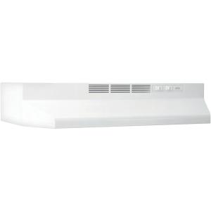 Broan-NuTone 413001 Non-Ducted Ductless Range Hood with Lights Exhaust Fan for Under Cabinet, 30-Inch, White(White)
