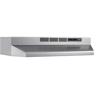 Broan-NuTone 4130SF Fingerprint Resistant Ductless Under-Cabinet Range Hood, 30-Inch, Stainless Finish with Print Guard(Stainless Steel Finish)