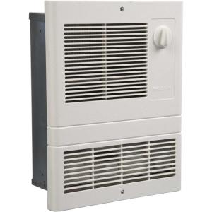 Broan-NuTone 9815WH High Capacity Wall Heater with Built-In Adjustable Thermostat, 1500W, 120/240V, White(1000W)