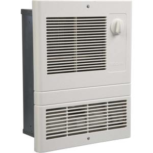 Broan-NuTone 9815WH High Capacity Wall Heater with Built-In Adjustable Thermostat, 1500W, 120/240V, White(1500W)