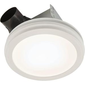 Broan-NuTone AER110SLW Energy Star Certified Bath Fan, Medium, White, 105 Sq Ft Rooms(110 CFM)