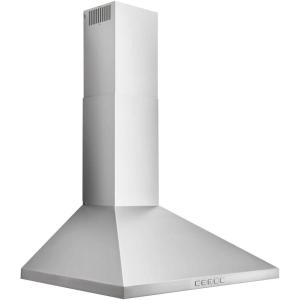 Broan-NuTone BWP2306SS Convertible Wall-Mount LED Lights Pyramidal Chimney Range Hood, 630 MAX Blower CFM, 30-Inch, Stainless Steel(630 CFM)