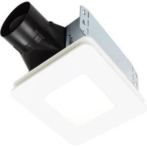 Broan-NuTone Bathroom Exhaust Fan with LED light – Easy Retrofit Without Attic Access, Quiet 1.5 Sones, Effective Ventilation at 80 CFM ENERGY STAR Certified Moisture and Odor Control(80 CFM 1.5 Sones)