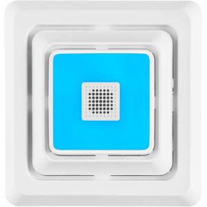 Broan-NuTone FG800RGBS Genuine Replacement Cover (Bath Fan Not Included) with ChromaComfort LED Light and Sensonic Bluetooth Speaker, Fits Select Bathroom Fan Models(Bluetooth LED Cover/Grille)
