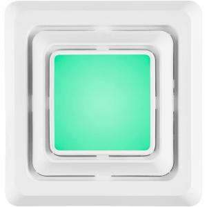 Broan-NuTone FG800RGBS Genuine Replacement Cover (Bath Fan Not Included) with ChromaComfort LED Light and Sensonic Bluetooth Speaker, Fits Select Bathroom Fan Models(LED Cover/Grille)