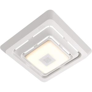 Broan-NuTone FG800SPK Bluetooth Speaker Bathroom Exhaust Grille Cover with LED Light,