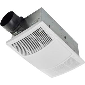 Broan-NuTone Non-Lit PowerHeat Bathroom Exhaust Fan and Heater, 80 CFM, 1.5 Sones, White(80 CFM)