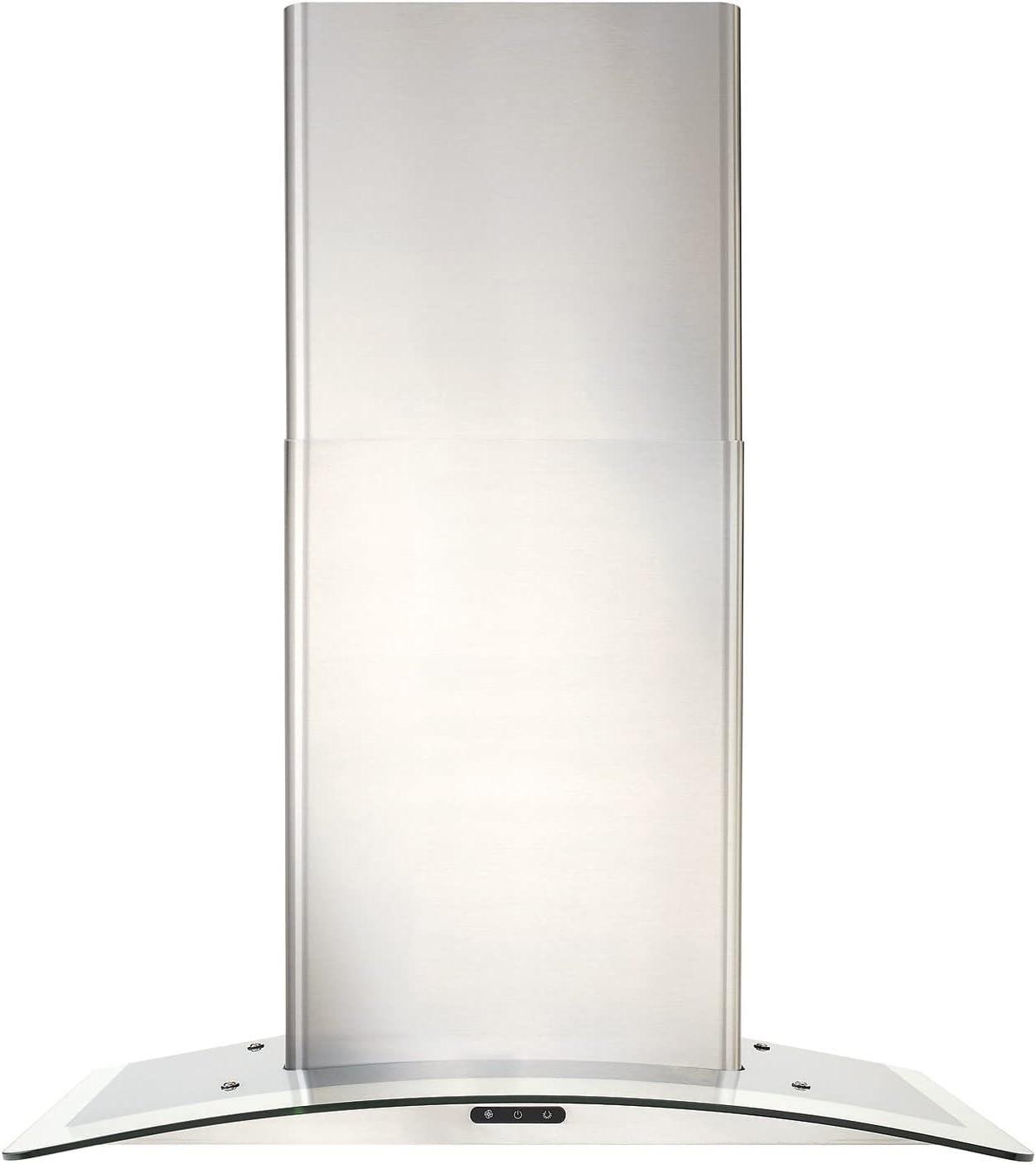 image:imageBroanNuTone 30inch WallMount Convertible ChimneyStyle Range Hood with 3Speed Exhaust Fan and Light 460 Max Blower CFM Stainless SteelStainless Steel
