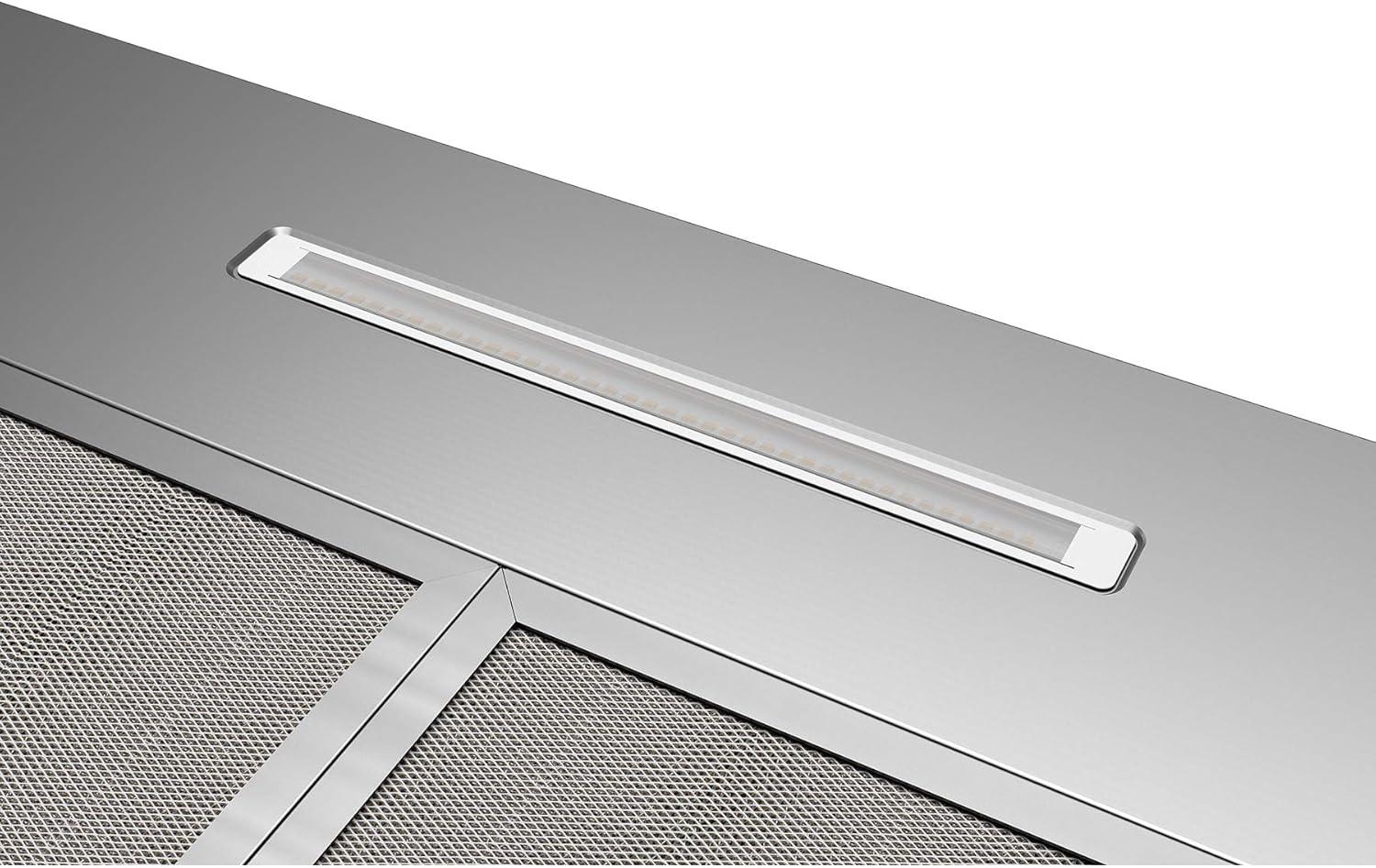 image:imageBroanNuTone 30inch WallMount Convertible ChimneyStyle Range Hood with 3Speed Exhaust Fan and Light 460 Max Blower CFM Stainless SteelStainless Steel