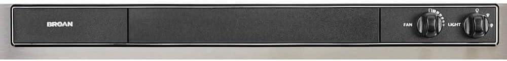 image:imageBroanNuTone 462423 24inch UnderCabinet 4Way Convertible Range Hood with InfiniteSpeed Exhaust Fan and Light BlackStainless Steel