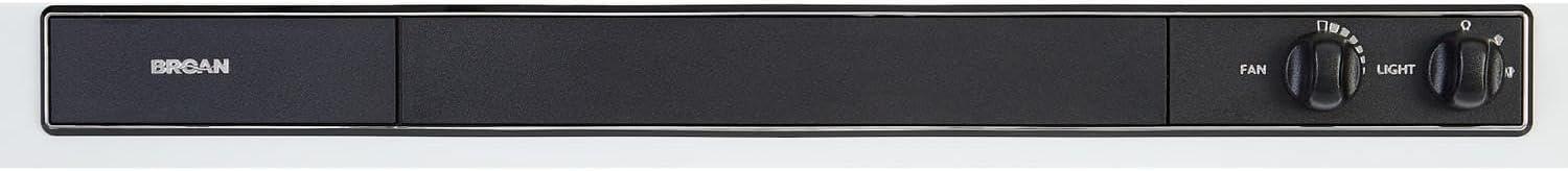 image:imageBroanNuTone 462423 24inch UnderCabinet 4Way Convertible Range Hood with InfiniteSpeed Exhaust Fan and Light BlackWhite