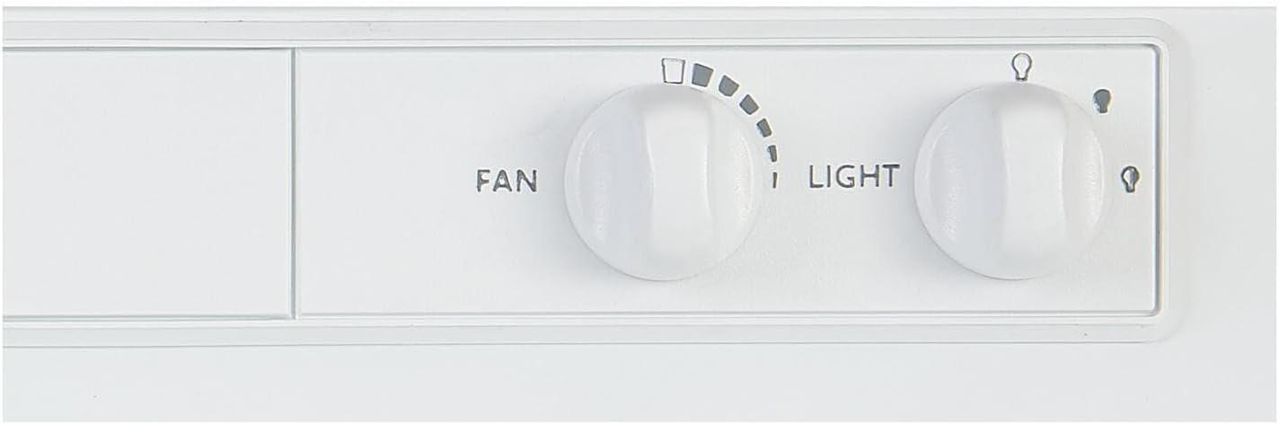 image:imageBroanNuTone 462423 24inch UnderCabinet 4Way Convertible Range Hood with InfiniteSpeed Exhaust Fan and Light BlackWhite