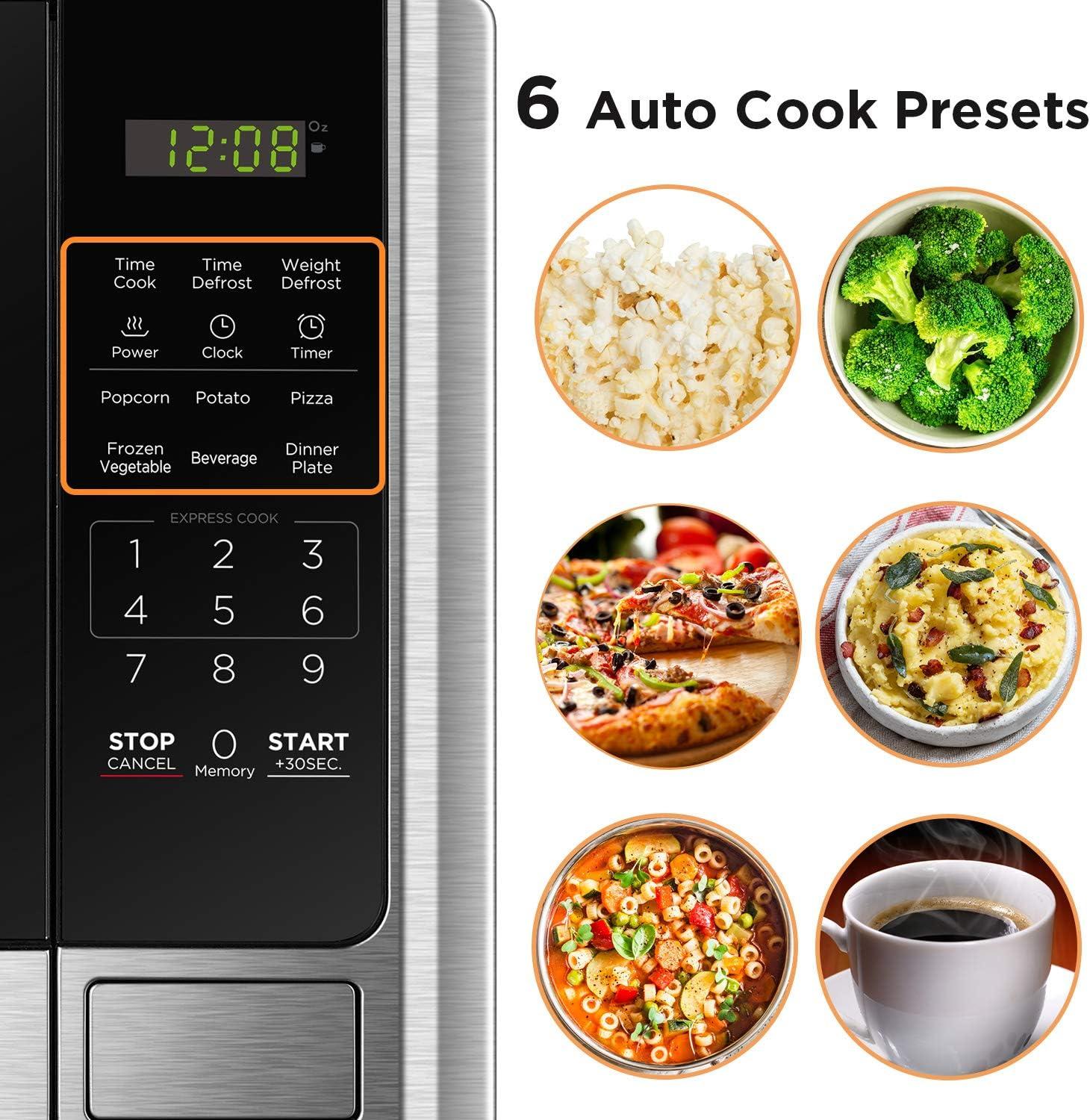 image:imageBroanNuTone BCSQ130SS ThreeSpeed Glacier UnderCabinet Range Hood with LED Lights ADA Capable amp BLACKDECKER Digital Microwave Oven with Turntable PushButton Door Child Safety Lock