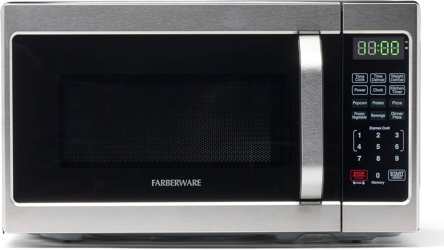 image:imageBroanNuTone BCSQ130SS ThreeSpeed Glacier UnderCabinet Range Hood with LED Lights ADA Capable amp Farberware Countertop Microwave 700 Watts
