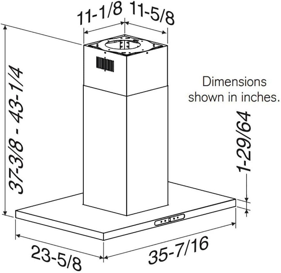 image:imageBroanNuTone EIT1366SS EIT1 Range Hood Stainless SteelTSTYLE 36