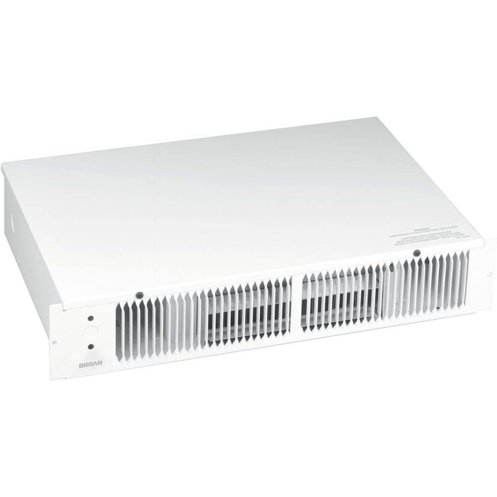 image:imageBroanNuTone 114 Kickspace FanForced Wall Heater Without Builtin Thermostat WhiteNo Thermostat
