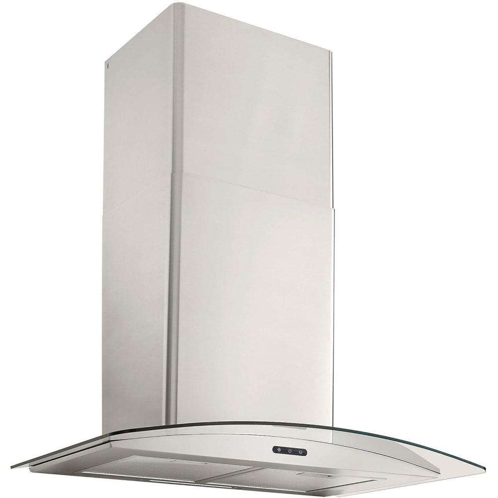 image:imageBroanNuTone 30inch WallMount Convertible ChimneyStyle Range Hood with 3Speed Exhaust Fan and Light 460 Max Blower CFM Stainless SteelStainless Steel