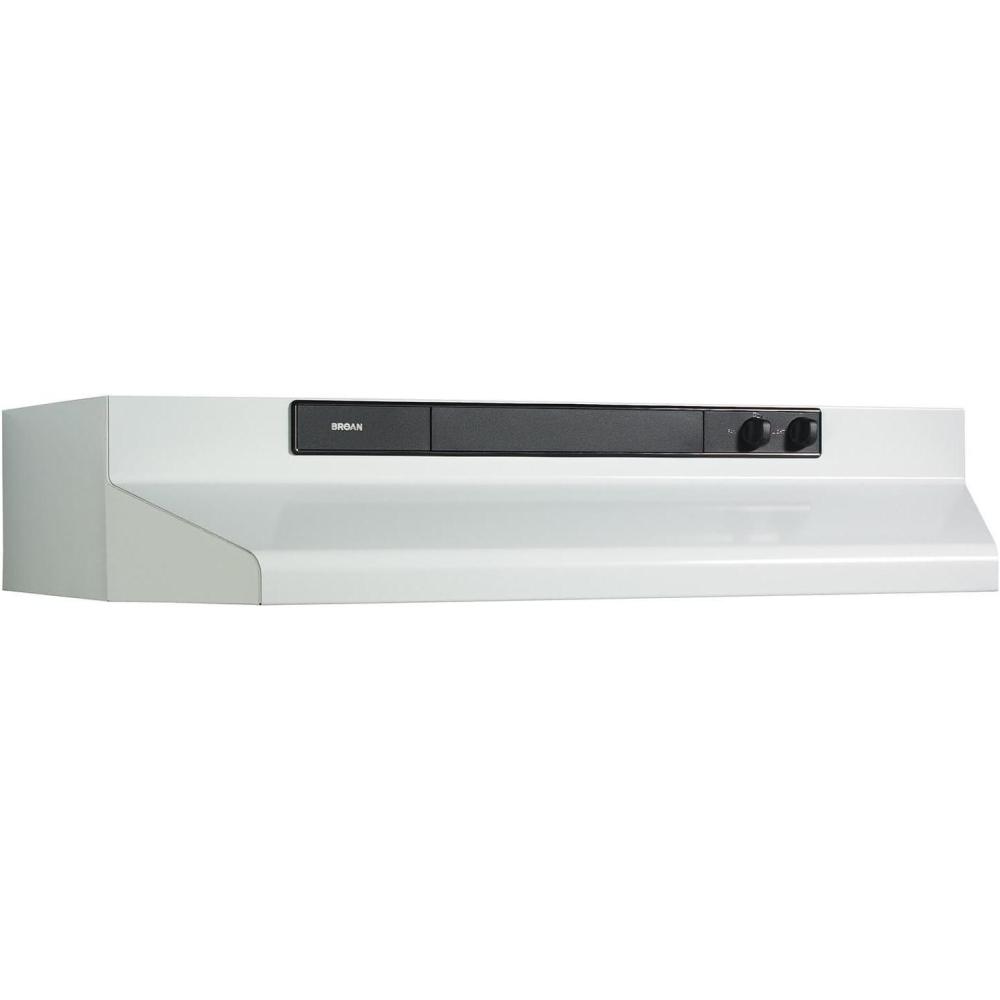 image:imageBroanNuTone 462423 24inch UnderCabinet 4Way Convertible Range Hood with InfiniteSpeed Exhaust Fan and Light BlackWhite with Black Controls
