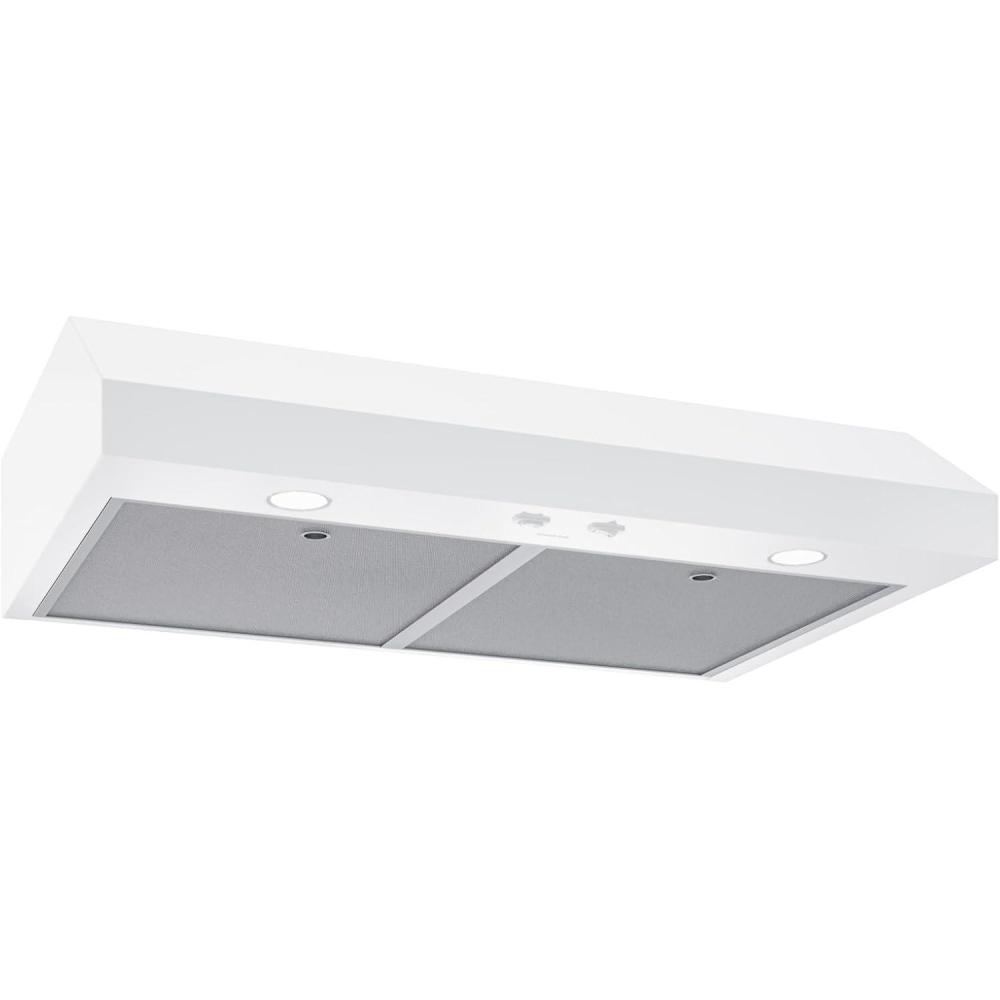 image:imageBroanNuTone BCDJ130WH Glacier 30inch UnderCabinet 4Way Convertible Range Hood with 3Speed Exhaust Fan and Light WhiteWhite