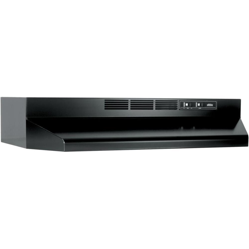 image:imageBroanNuTone BUEZ130BL NonDucted Ductless Range Hood with Lights Exhaust Fan for Under Cabinet 30Inch BlackBlack