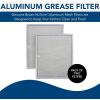 Broan BPS1FA30 Replacement Filters for QS1 and WS1 30” Range Hoods, Aluminum, 11.8″ x 14.3″ x 0.37″ (L x W x H), 2-Pack(11.8″ x 14.3″ x 0.4″)
