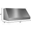 Broan-NuTone 30-inch Wall-Mount Convertible Internal Blower Range Hood with 4-Speed Exhaust Fan and Light, 650 Max Blower CFM, Stainless Steel
