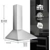 Broan-NuTone 36″ Pyramidal Chimney Range Hood with LED Lighting, Convertible Wall-Mount Kitchen Chimney Vent Hood, 450 Max CFM, Stainless Steel(24-Inch)
