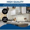 Broan-NuTone 36″ Pyramidal Chimney Range Hood with LED Lighting, Convertible Wall-Mount Kitchen Chimney Vent Hood, 450 Max CFM, Stainless Steel(36-Inch)