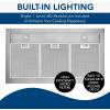 Broan-NuTone 36″ Pyramidal Chimney Range Hood with LED Lighting, Convertible Wall-Mount Kitchen Chimney Vent Hood, 450 Max CFM, Stainless Steel(36-Inch)
