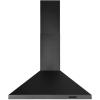 Broan-NuTone 36-inch Wall-Mount Convertible Chimney-Style Pyramidal Range Hood with 3-Speed Exhaust Fan and Light, 460 Max Blower CFM, Stainless Steel(Black Stainless Steel)