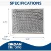 Broan-NuTone 41F Replacement Charcoal Filter for Ductless Range Hood Series, Carbon Air Filter, Charcoal Air Filter for Kitchen(8.8″ x 10.5″ x 0.4″)