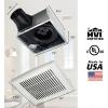 Broan-NuTone A110 Ventilation Fan with Roomside Installation, 110 CFM, 3.0 Sones,White(110 CFM)
