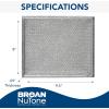 Broan-NuTone Aluminum Filter, 8-Inch x 9-1/2-Inch, Fits Select Range Hood Models(8″ x 9.5″ x 8″)
