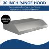 Broan-NuTone BCSQ130SS Three-Speed Glacier Under-Cabinet Range Hood with LED Lights ADA Capable & TOSHIBA EM131A5C-SS Countertop Microwave Oven